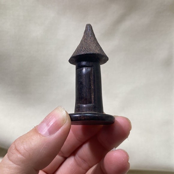 Various Antique Hand-carved African Makonde Chess Pieces (13 pieces total) - Picture 4 of 14